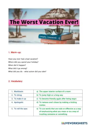 The worst vacation ever - reading low B2