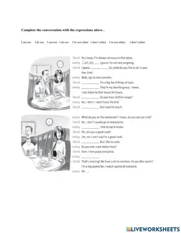 Affirmative and nagative agreement