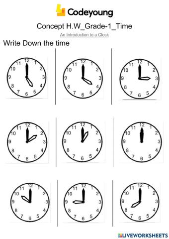 An Introduction to a Clock-Concept HW