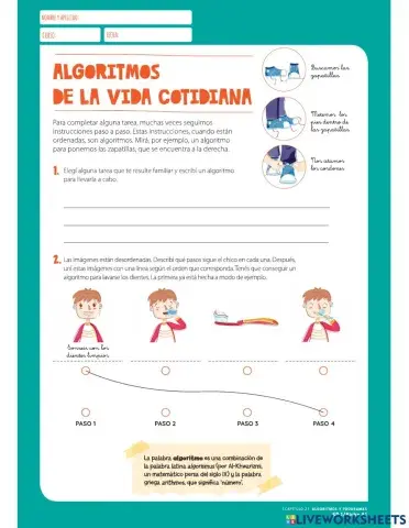 Algoritmos de la vida cotidiana