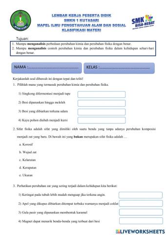 Perubahan kimia fisika