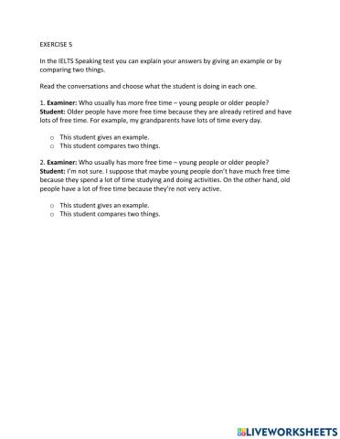 IE1, Unit 6, Speaking, Exercise 5