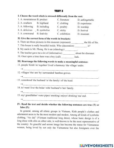 Lop 8- unit 3- test 3
