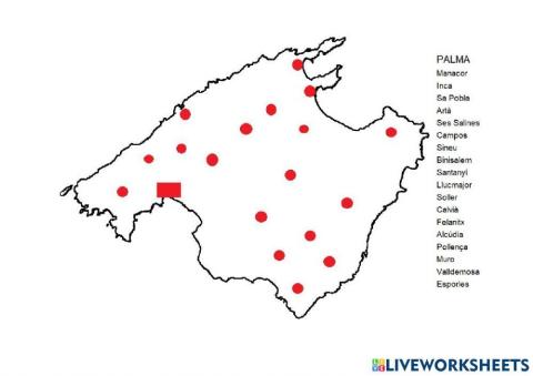 Poblacions importants de Mallorca