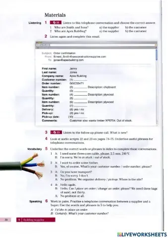 Unit 4 English for construction 1 p31