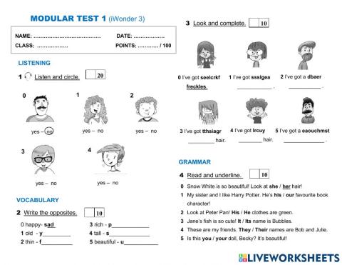 Module 1. iWonder 3.