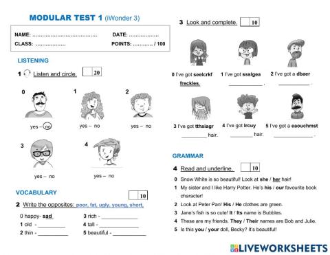 Module 1. iWonder 3 (adapt)