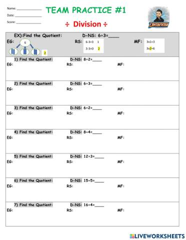 Team Practice Division -1