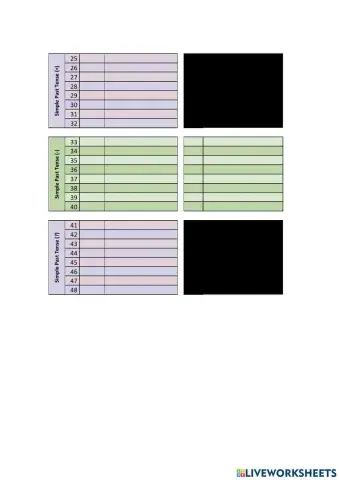 Simple Past Tense Irregular Verbs Audio Conjugations