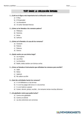 La civilización romana