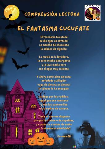 Comprensión lectora Halloween