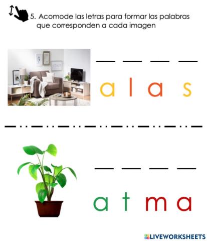 Acomoda las letras