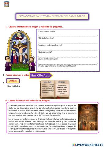 Conocemos la Historia del Señor de los MIlagros