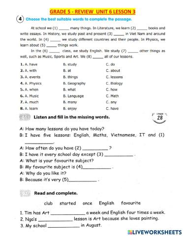 G5-review u6l3 listening