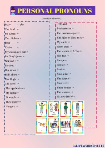 Personal pronouns