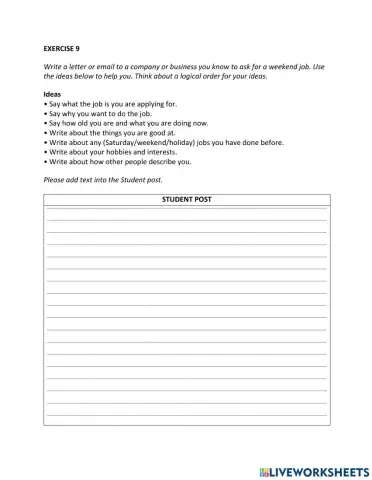 IE0, Unit 5, Language Builder, Exercise 9