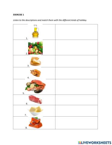 IE0, Unit 5, Listening and Speaking, Exercise 1