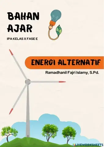 Bahan Ajar dan LKPD Energi Alternatif