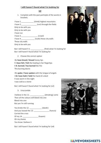 I still haven't found what I'm looking for - U2
