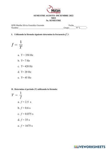 Frecuencia y periodo