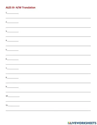 Ales III HW translation