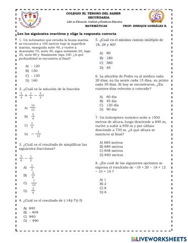 Ejercicio de simulación