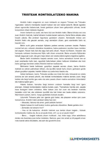 Tristeak kontsolatzeko makina