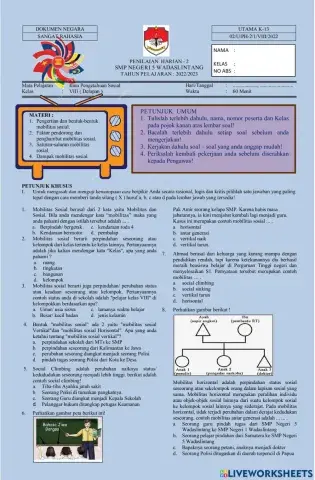 Penilaian Harian 2 IPS