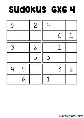 Sudoku 6x6.4