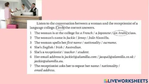 Plural nouns and personal details