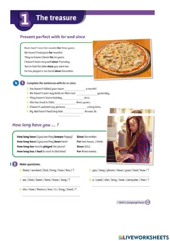 Present Perfect: for, since, how long