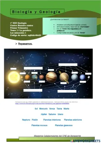 La geosfera. Los minerales I