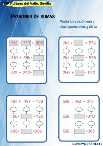 Patrones de suma4