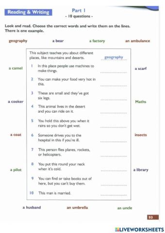 Flyers partt 6 use of english