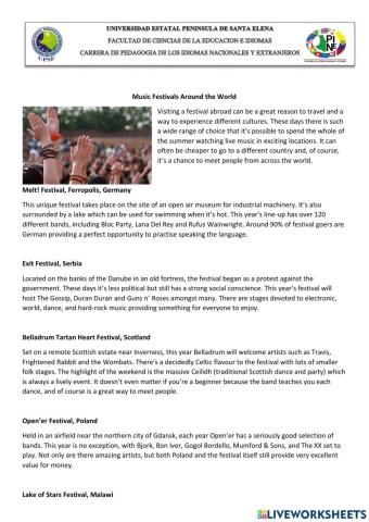 Music Festivals Around the World