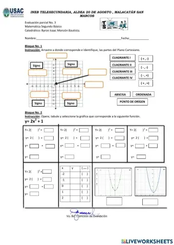 Funciones cuadráticas