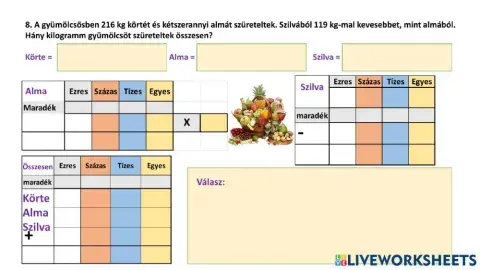 Felmérő - 8.feladat