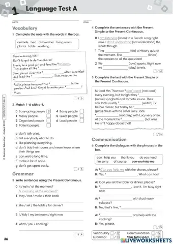 Go Getter 3 Unit 1 Test