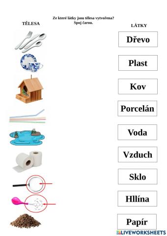 Tělesa a Látky