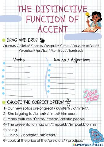 The distinctive function of accent