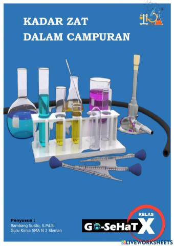 Go-sehat-Kadar Zat dalam Campuran