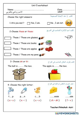 unit 5 worksheet we can 2