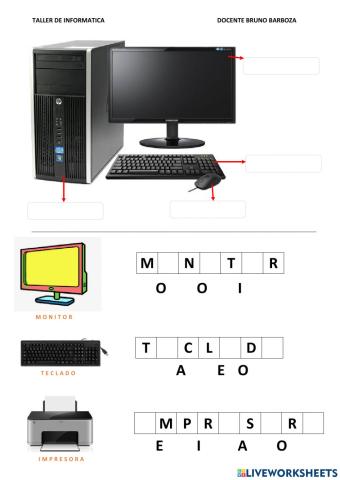 Partes de la computadora