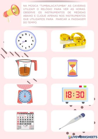 Instrumentos DE MEDIDA DO TEMPO