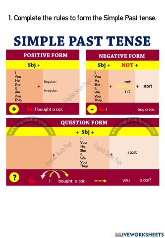 Presentation on Simple Past