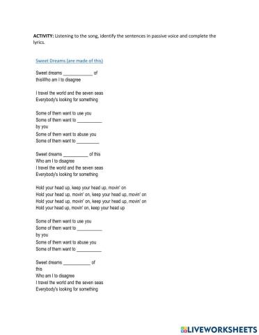 Song with Passive Voice