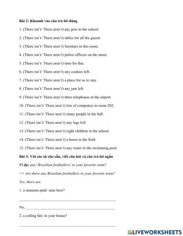 There is there are Chuyen sau 6