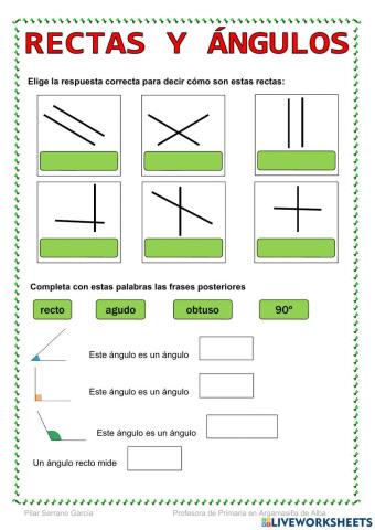 Rectas y ángulos