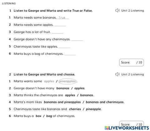 2nd Listening Unit 2