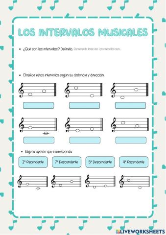 Los intervalos musicales